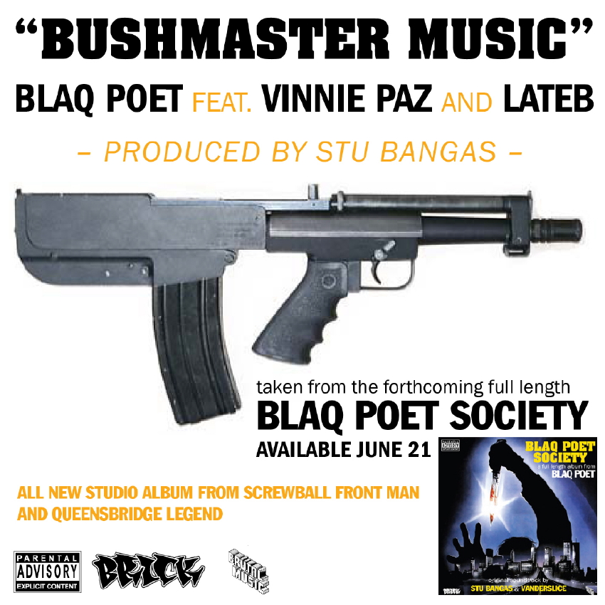 Blaq Poet "Bushmaster Music" ft. Vinnie Paz & Lateb **mp3**