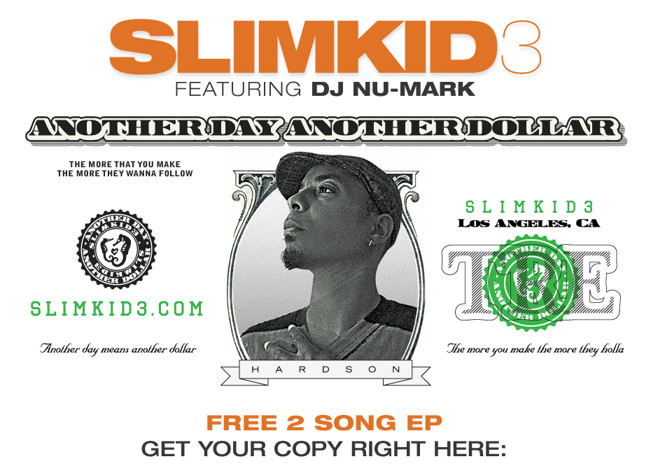 SlimKid3 (Pharcyde) x DJ Nu-Mark - Another Day Another Dollar **EP**