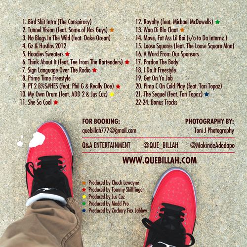 Que B.I.L.L.A.H. - Bird Shit The Mixtape