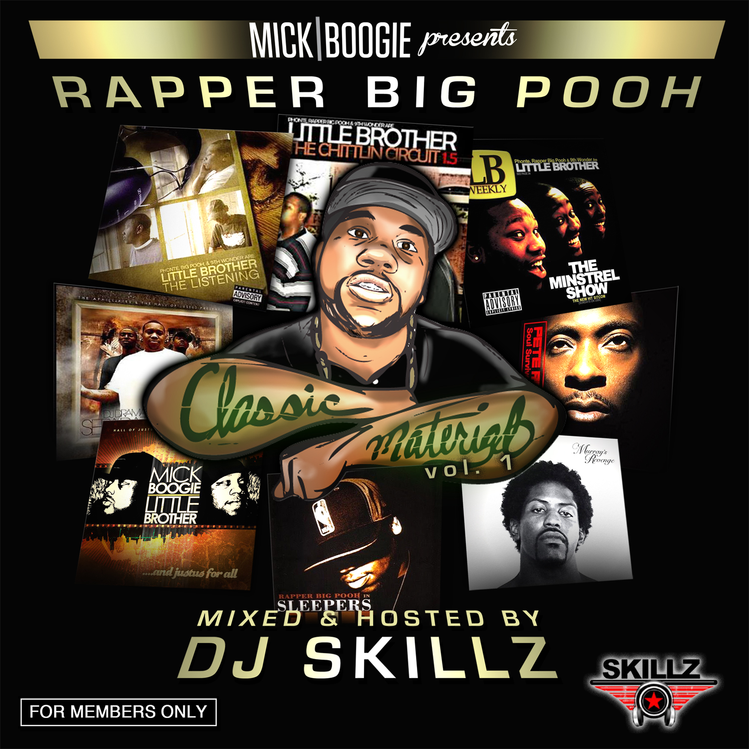 Rapper Big Pooh - Classic Material Volume 1