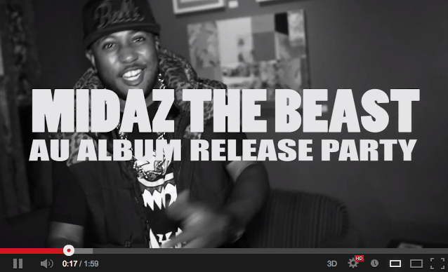 MidaZ The Beast "AU: Another Universe" Album Release Party [video]