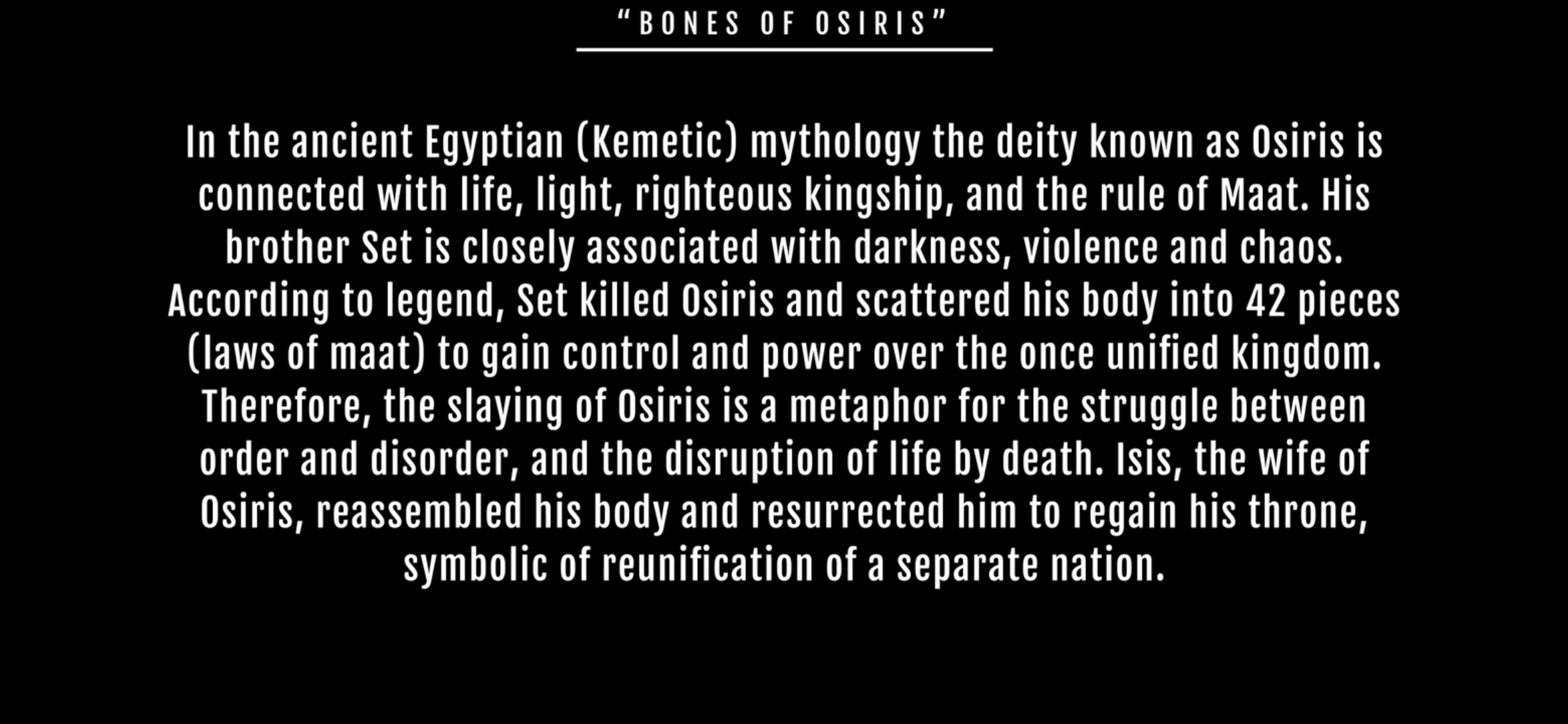 Cambatta - Bones of Osiris (Official Video)