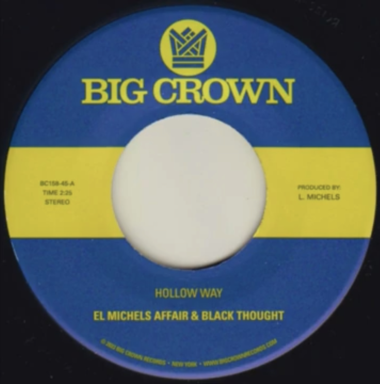 El Michels Affair & Black Thought - Hollow Way - BC158-45 - Side A